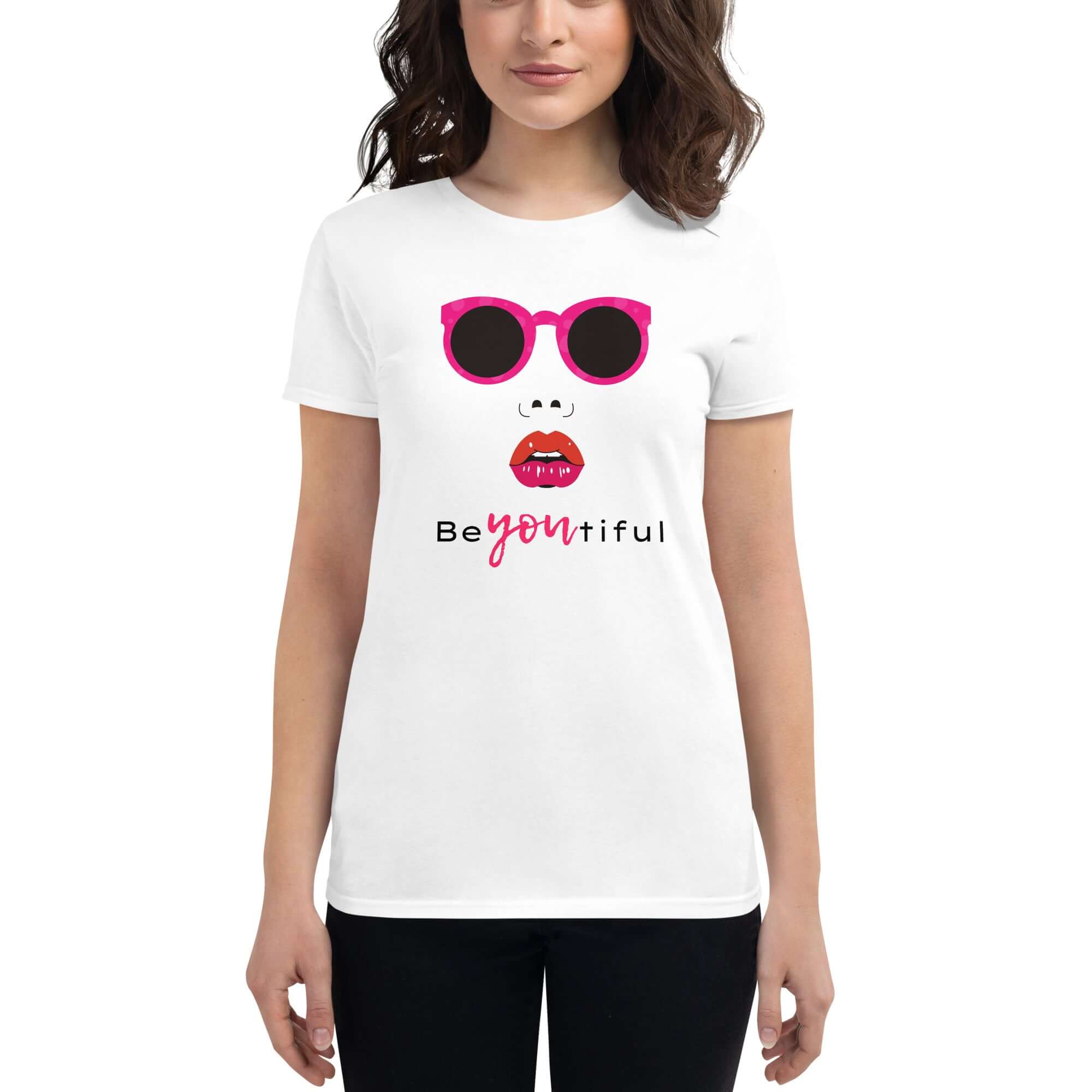 Women's short sleeve t-shirt with a Beautiful graphic print