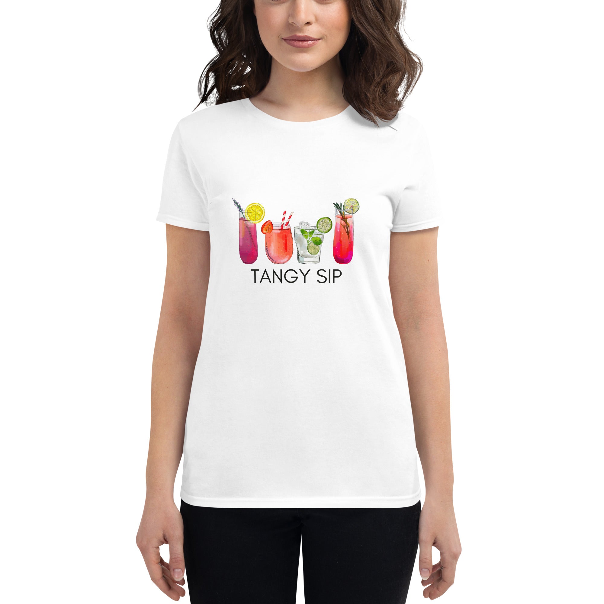 Tangy Sip: short sleeve t-shirt for her